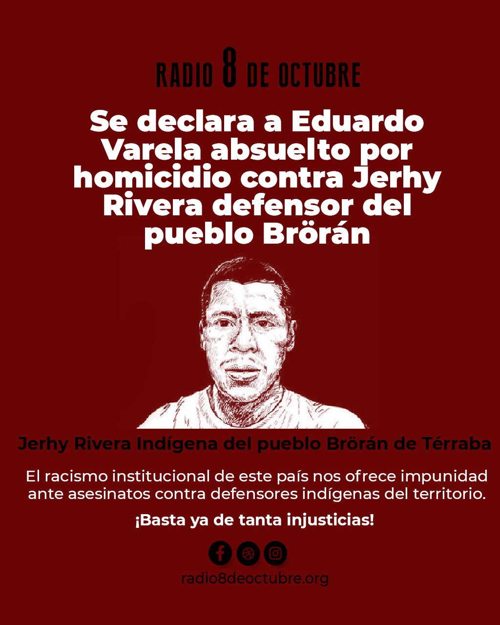 COSTA RICA. #ALERTA Tribunal sentencia la absolución de Eduardo Varela por el asesinato de Jerhy Rivera