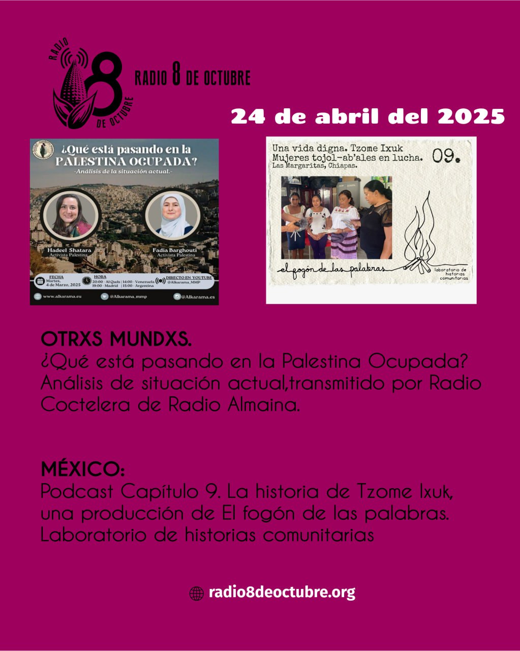 Programa semanal/ edición 24 de abril 2025