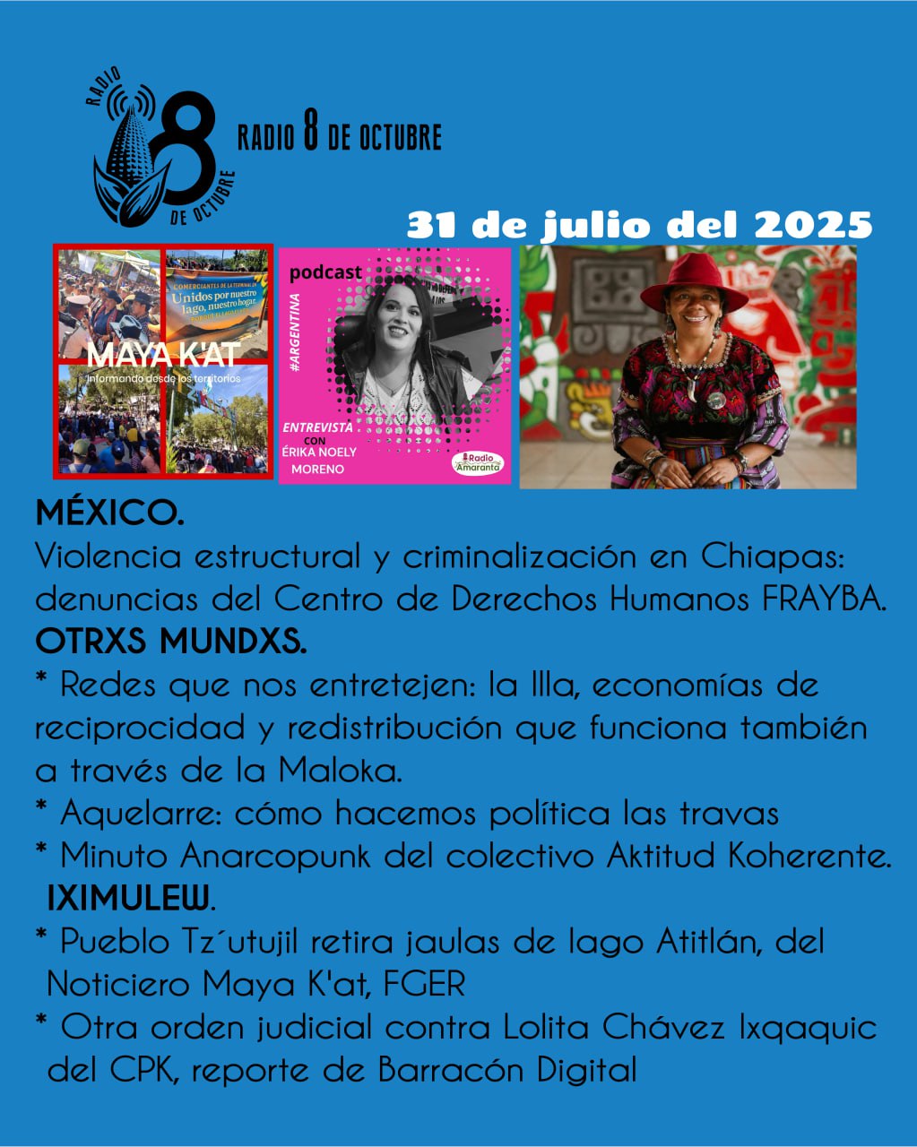 Programa semanal/ edición 31 de julio 2025