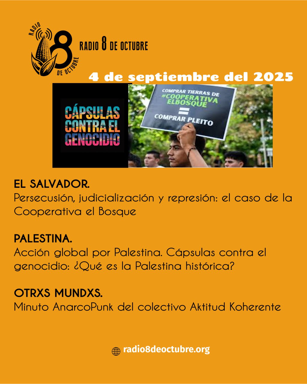 Programa semanal/ edición 4 de setiembre 2025